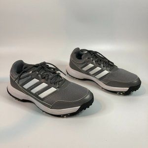 Adidas Tech Response 4.0 Golf Shoes, Men's Sz: 7, Grey/White/Red, Spiked